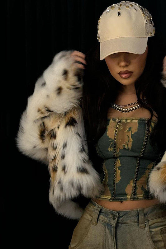 Langry fashion beige baseball cap with rhinestones on brim and crown