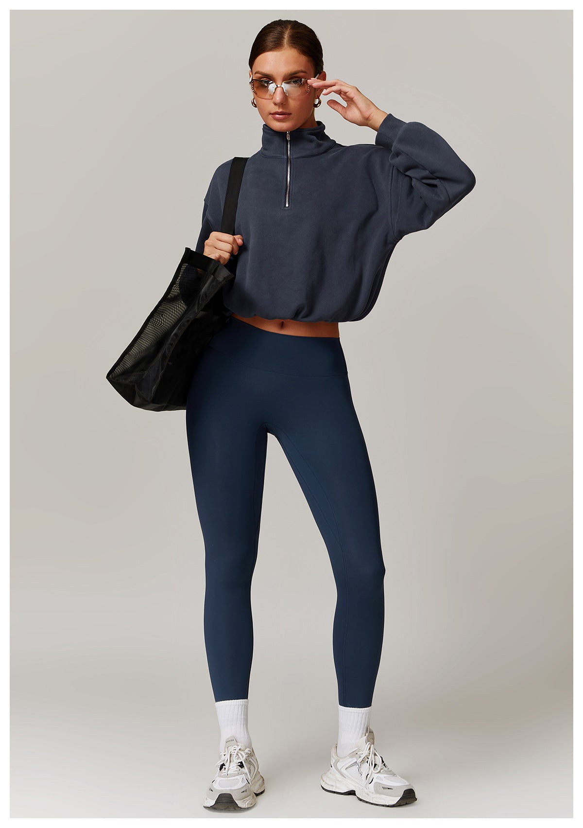 Casual Loose Sweatshirt Warm Running Fitness Top