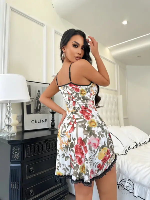 Lingerie Summer Slip Nightdress Backless Seduction Homewear