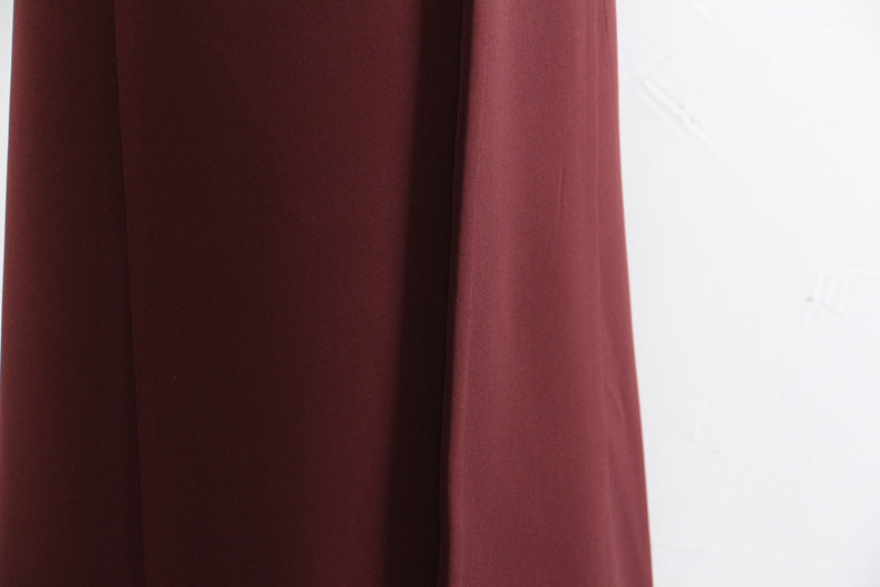 Cozy Red Striped Long Trench Coat