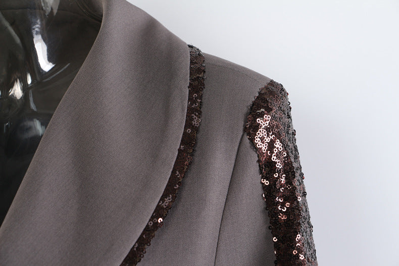 Early Autumn Heavy Stitching Mid Length Trench Coat