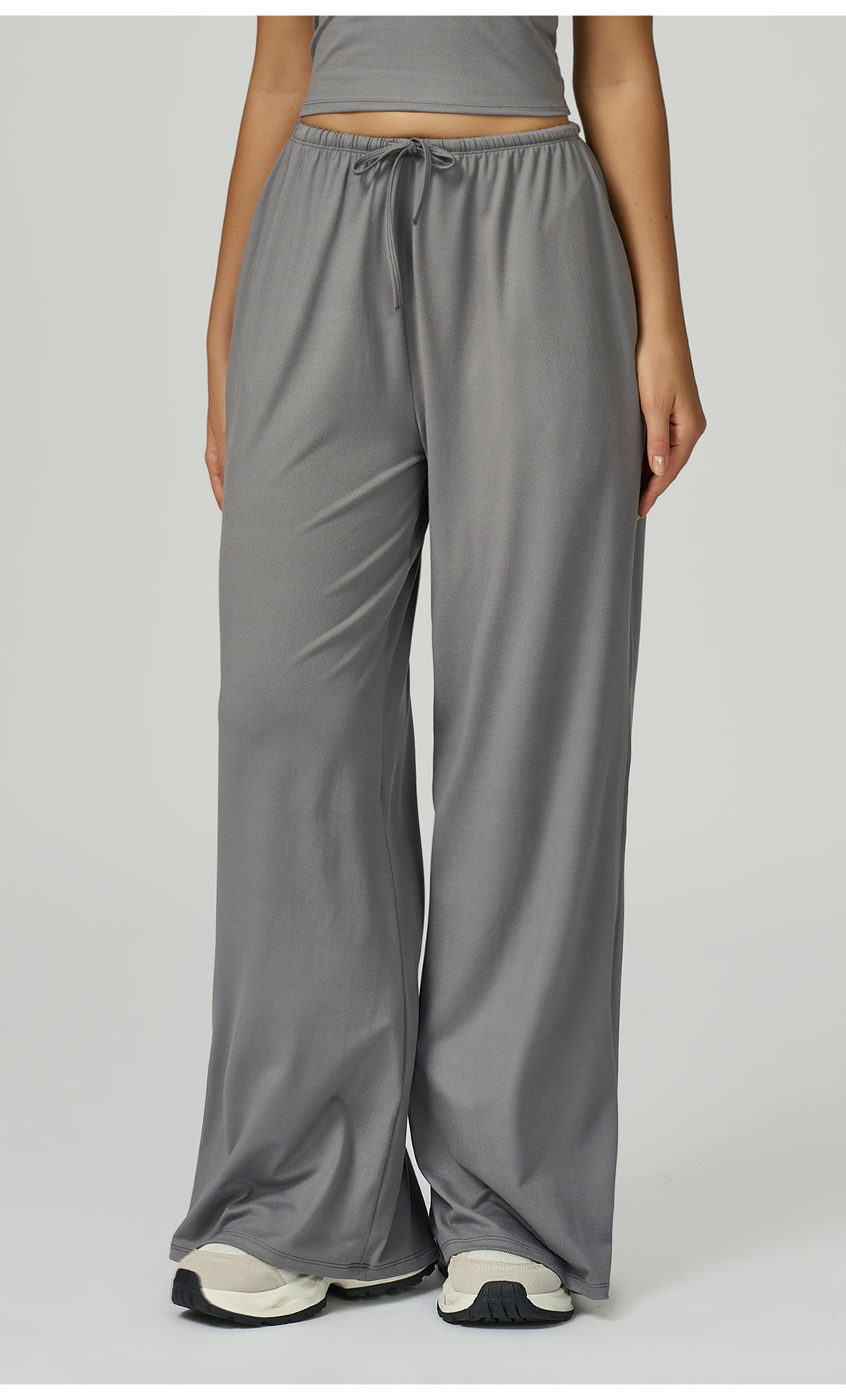 Embellished Wide Leg Loose Casual Pants