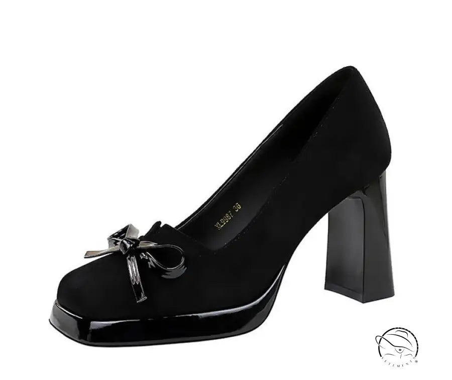 Bow Decorative Shallow Mouth Super High Heel