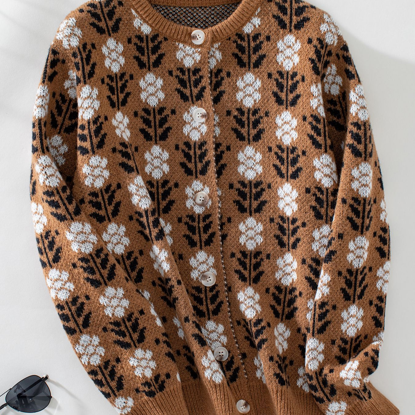 Floral Brocade Sweater Knitwear