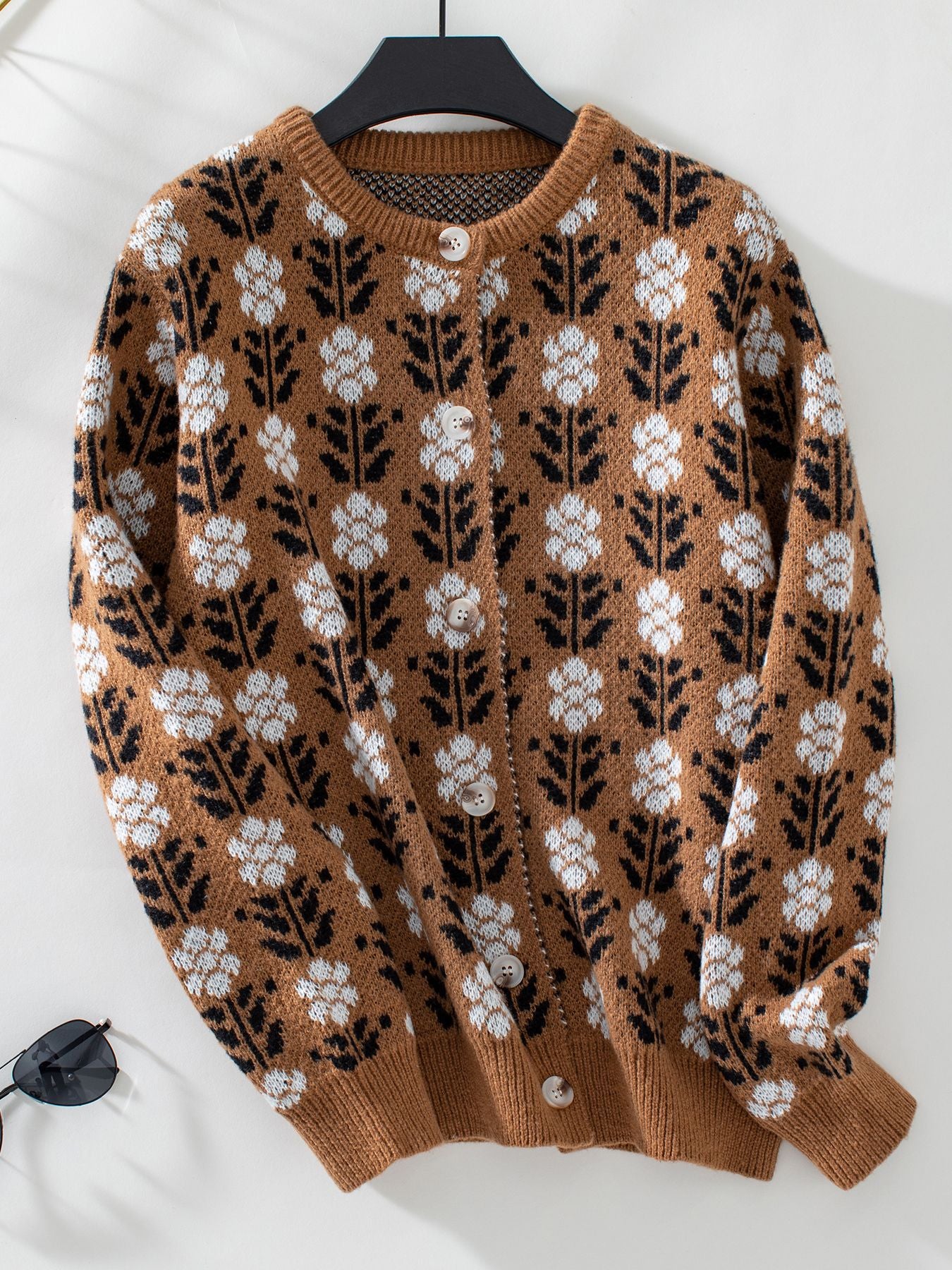 Floral Brocade Sweater Knitwear