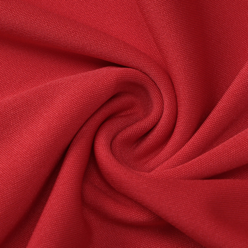 Summer Low Cut off Neck Strap Slim Fit Waist Controlled Slimming Dress