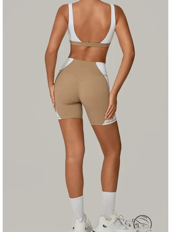 Color Matching Tight Quick Drying Fitness Clothes