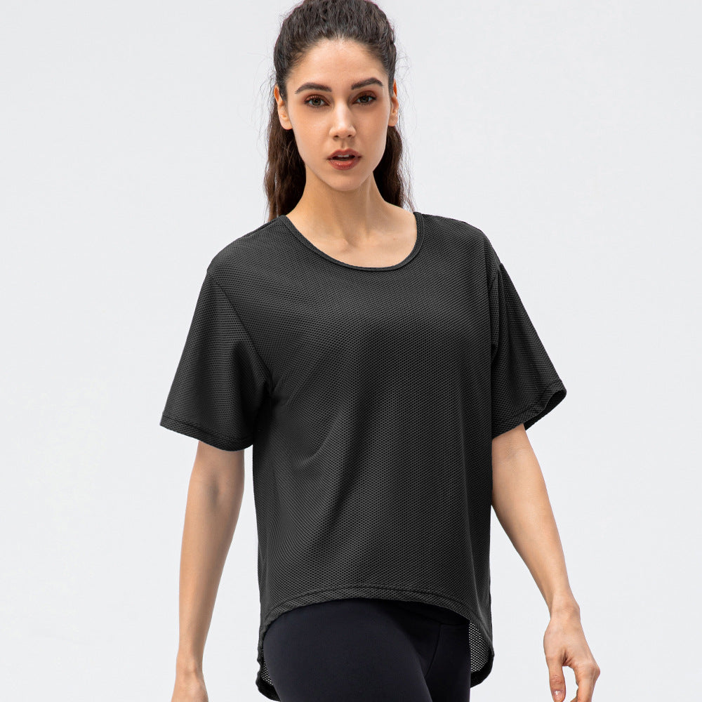 Breathable Round Neck t Shirt Running Casual Workout Top