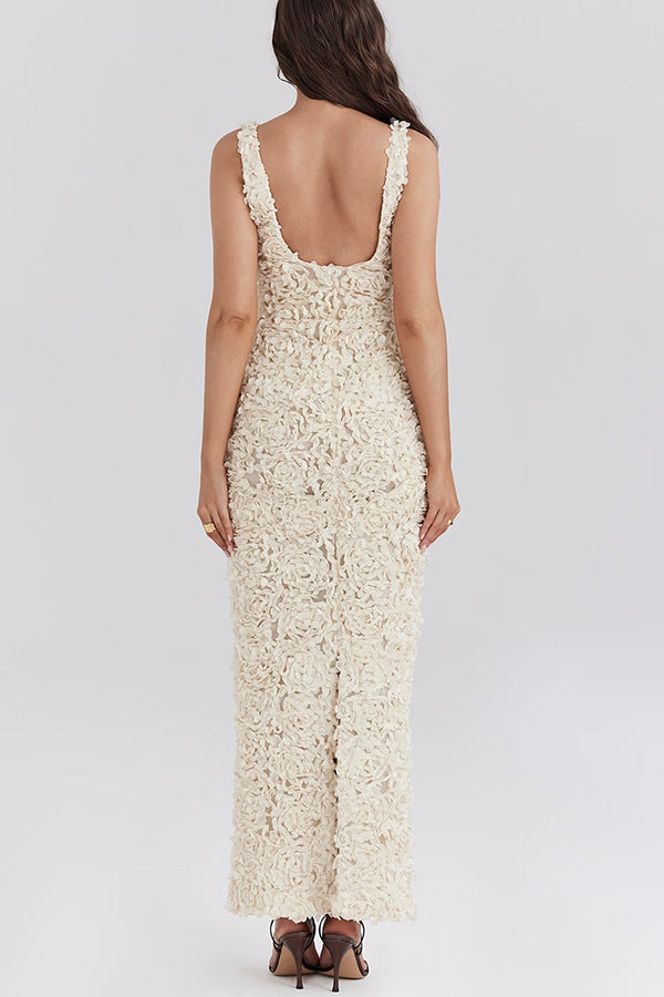 Spring Summer Strap Split Dress Casual Loose Vacation Women Clothing