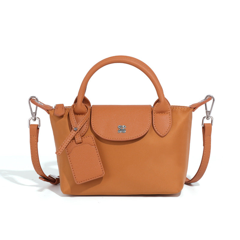 Tan leather Mini All Match Shoulder Bag, a stylish accessory for any fashion wardrobe