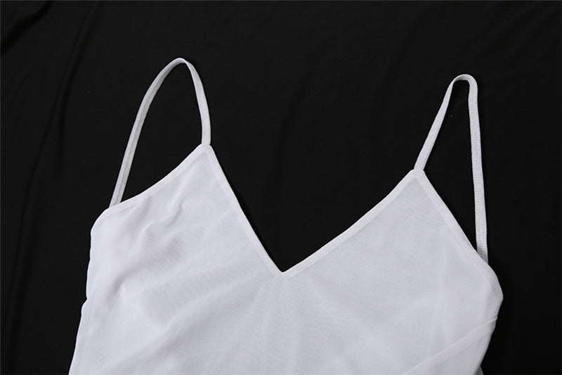 White V-neck camisole, stylish womens fashion essential from Summer Women Clothing collection