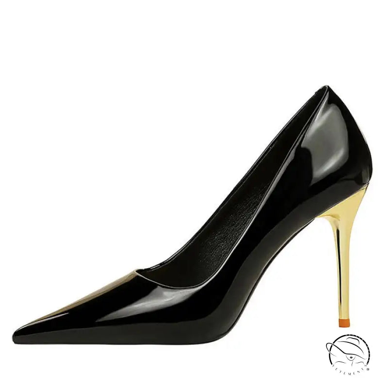 Fashionable Simple Metal Heel Ultra High