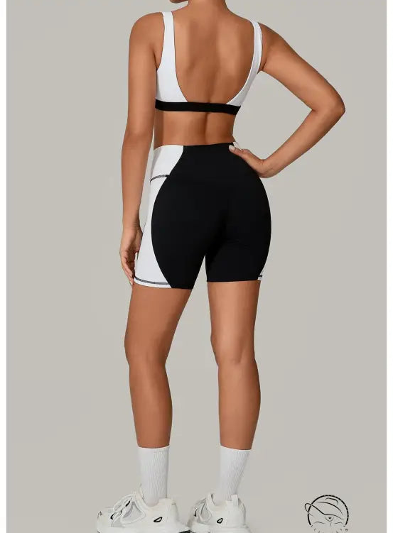 Color Matching Tight Quick Drying Fitness Clothes