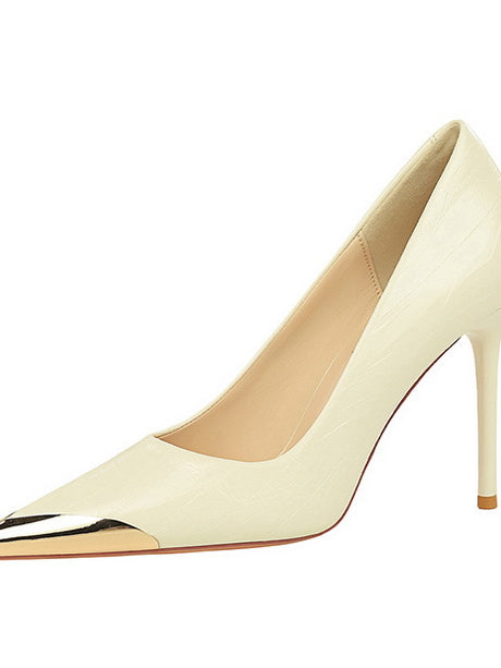 Cocktail Low Cut Shoes Pointed Stiletto Heels