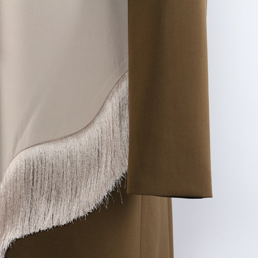 Early Autumn Personality Cutting Long Overcoat