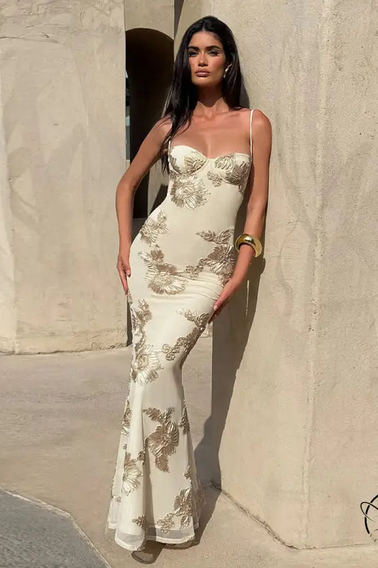 Elegant Slim Fit Slimming Maxi Dress