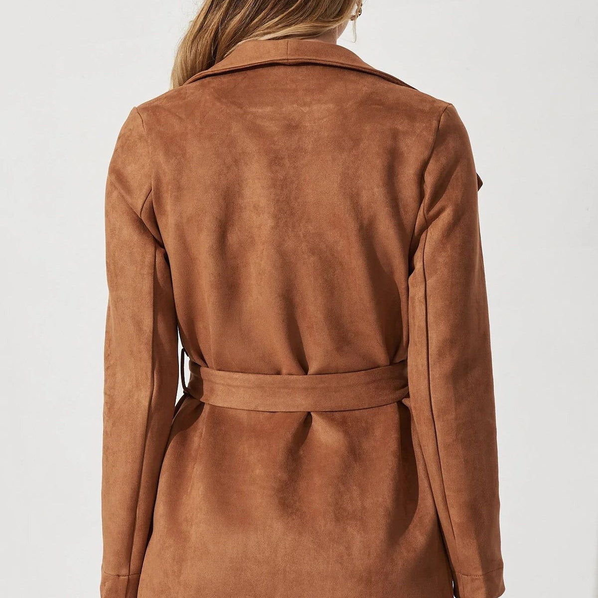 COLLARED SUEDE COAT-VETEMENTS