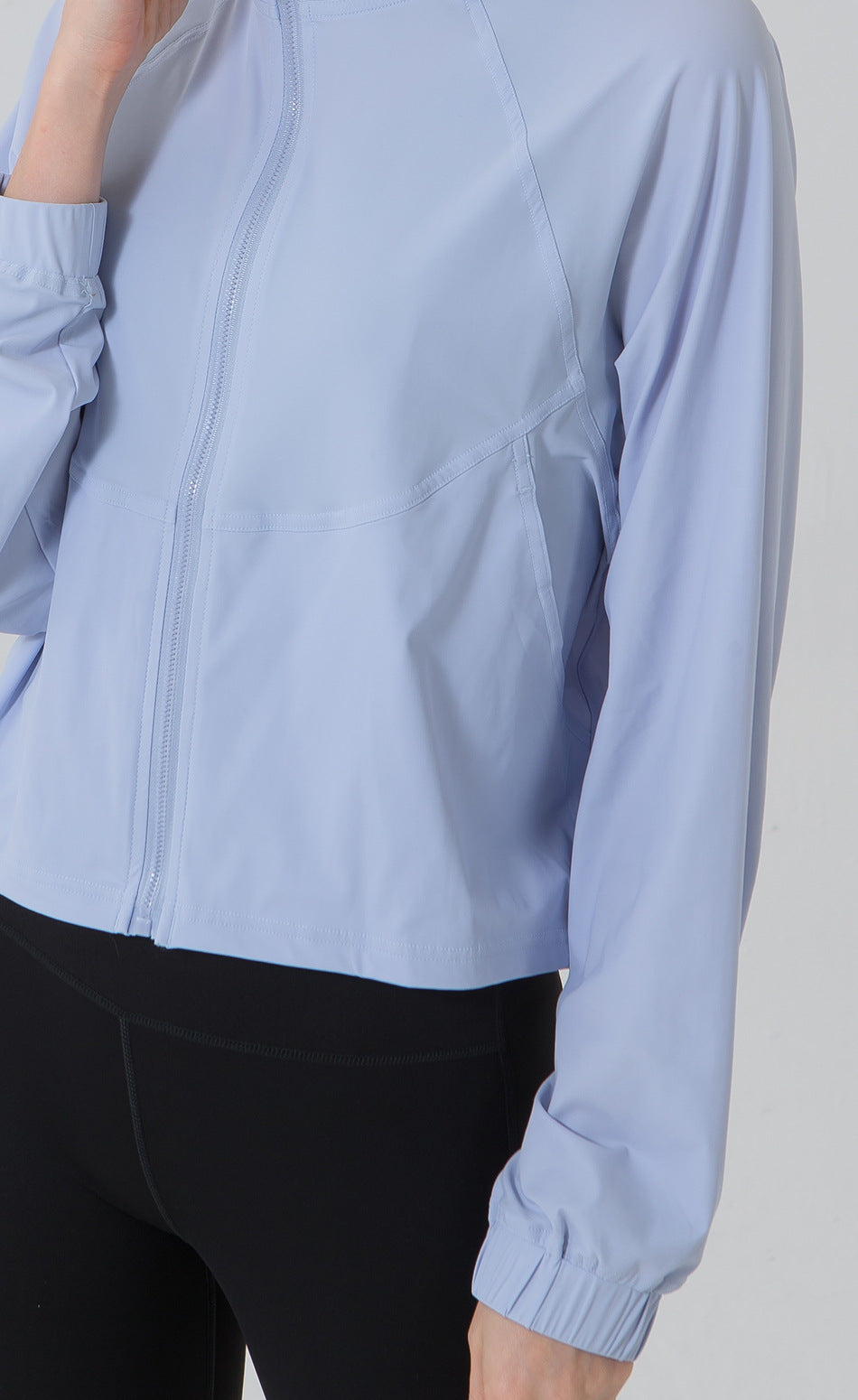 Autumn Winter Zip Up Shirt Women Girllulu Sports Top Stand Collar Loose Breathable Fitness Clothes Coat