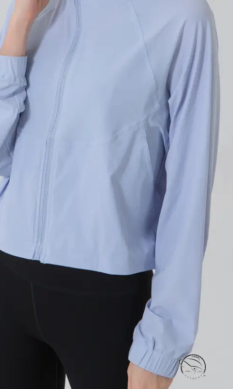 Autumn Winter Zip Up Shirt Women Girllulu Sports Top Stand Collar Loose Breathable Fitness Clothes Coat