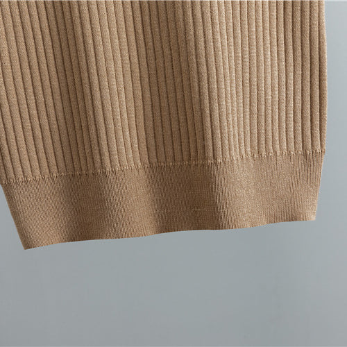 Middle East Elegant Cardigan Robe Knitted Wide Leg Pants Three Piece Set