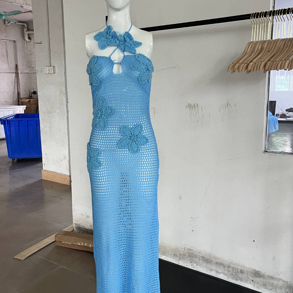 Spring Summer Tube Top one Step Dress Seaside Tight