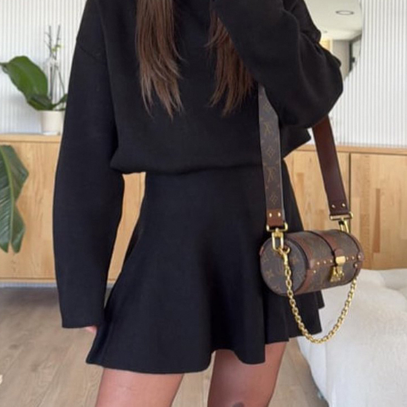 Casual Vacation Sweater Long Sleeve Dress