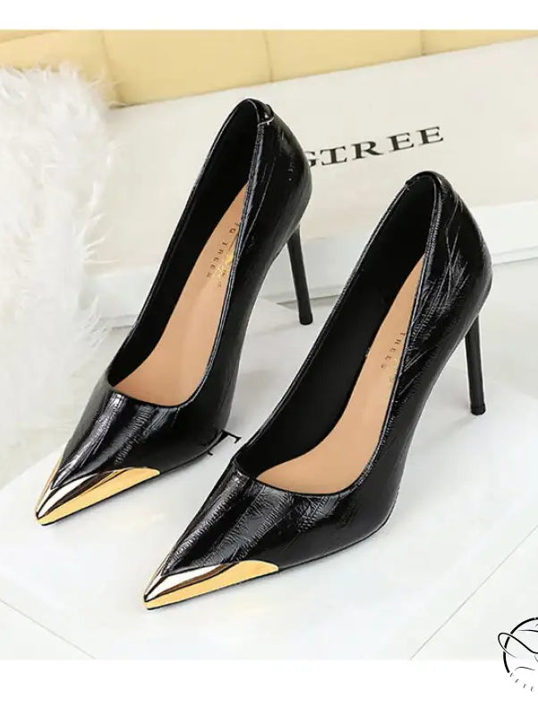 Cocktail Low Cut Shoes Pointed Stiletto Heels