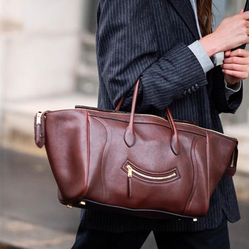 Elegant Soft Leather Office Handbag