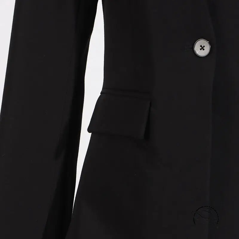 Black tailored blazer in gorgeous wide leg pants two piece set