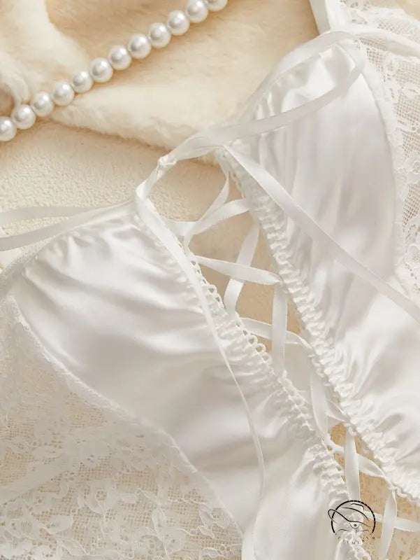 Underwear Body Shaping Two Piece Suits Dress Hollow out Cutout Cross Straps See Through Suit