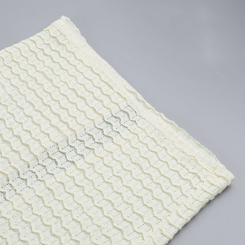 Off-white textured lacy fabric for Autumn Classic split dress in women’s fashion