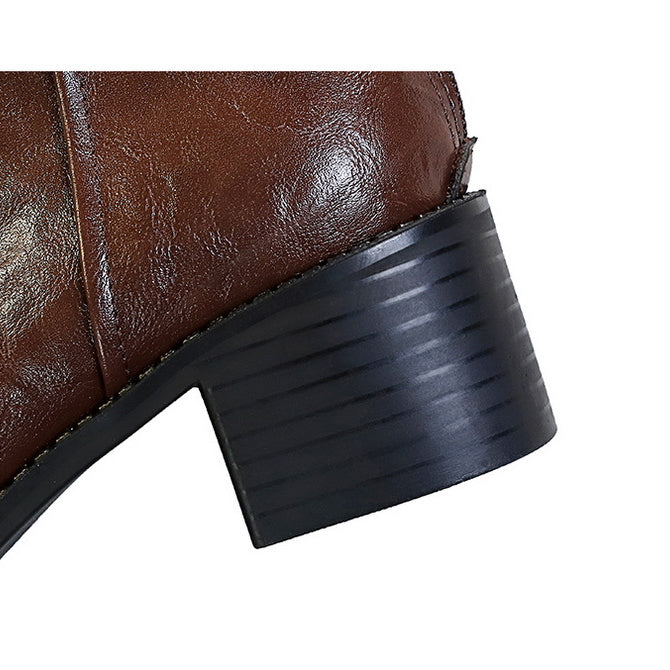 Retro Grip Pattern Winter Boots