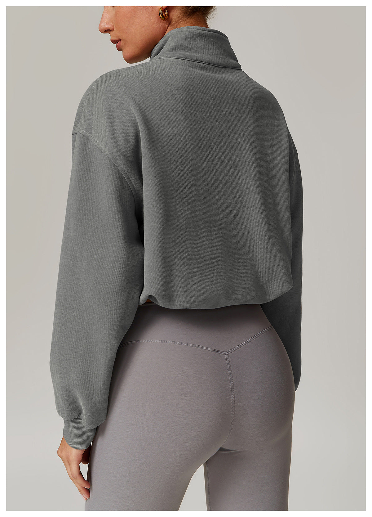 Casual Loose Sweatshirt Warm Running Fitness Top