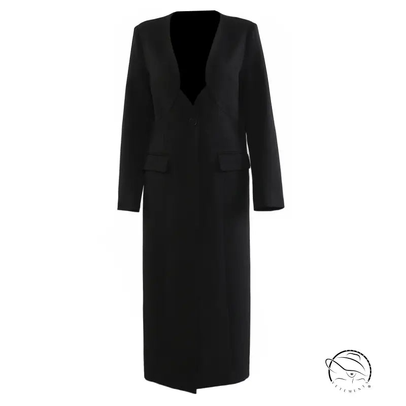 French Romantic Light Luxury Long Trench Coat