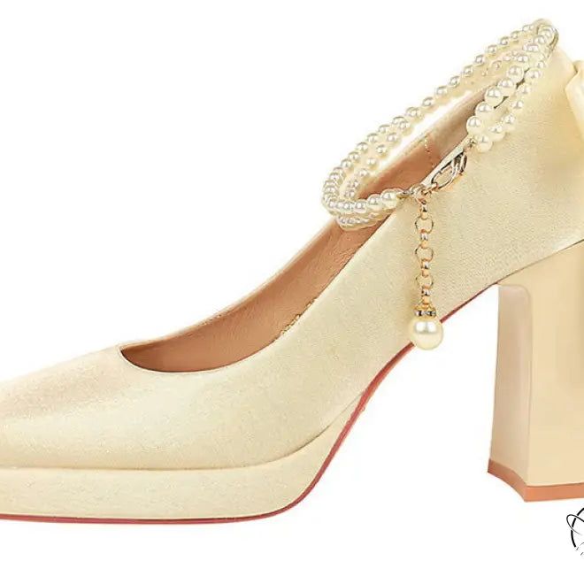 Square Toe Chunky Heel Waterproof High