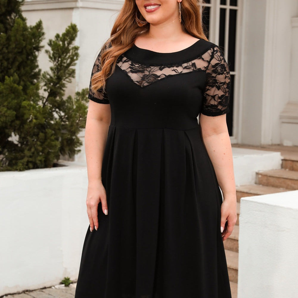 Cutout Loose Holiday Office Dress-VETEMENTS