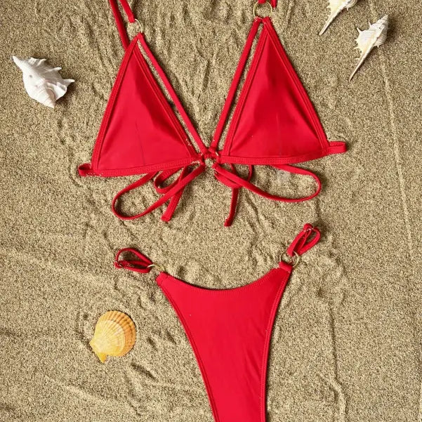 SEXY SOLID COLOR BIKINI-VETEMENTS
