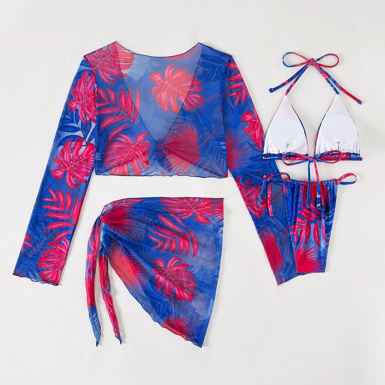 FOUR PIECE LACE UP SWIMSUIT-VETEMENTS