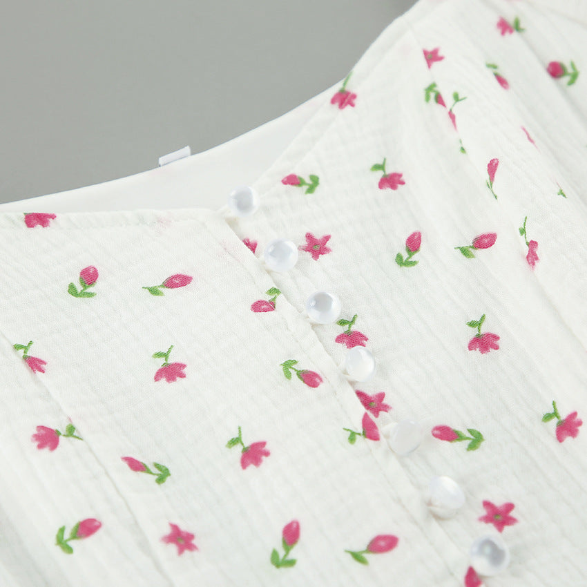 Crepe All Cotton Puff Sleeve off the Shoulder Fashionable with Side Slit Slim Fit Dress