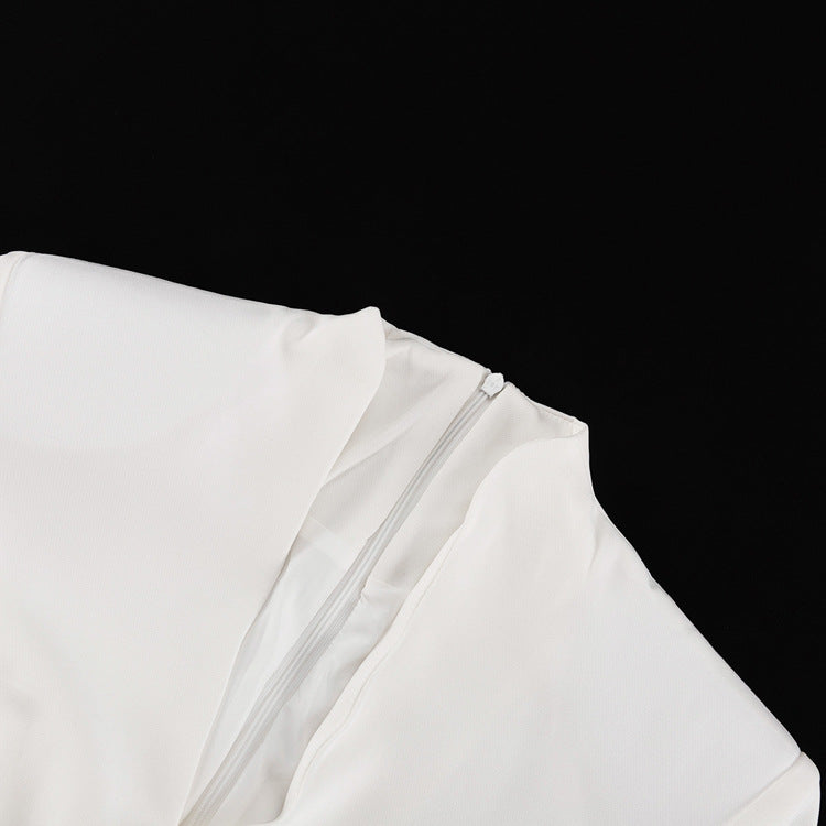 Enchanting High Waist Split French Dress