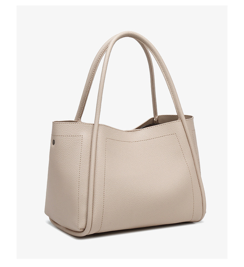 Soft Leather Large Capacity High Grade Handbag