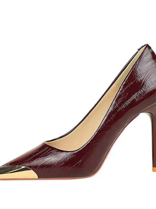 Cocktail Low Cut Shoes Pointed Stiletto Heels