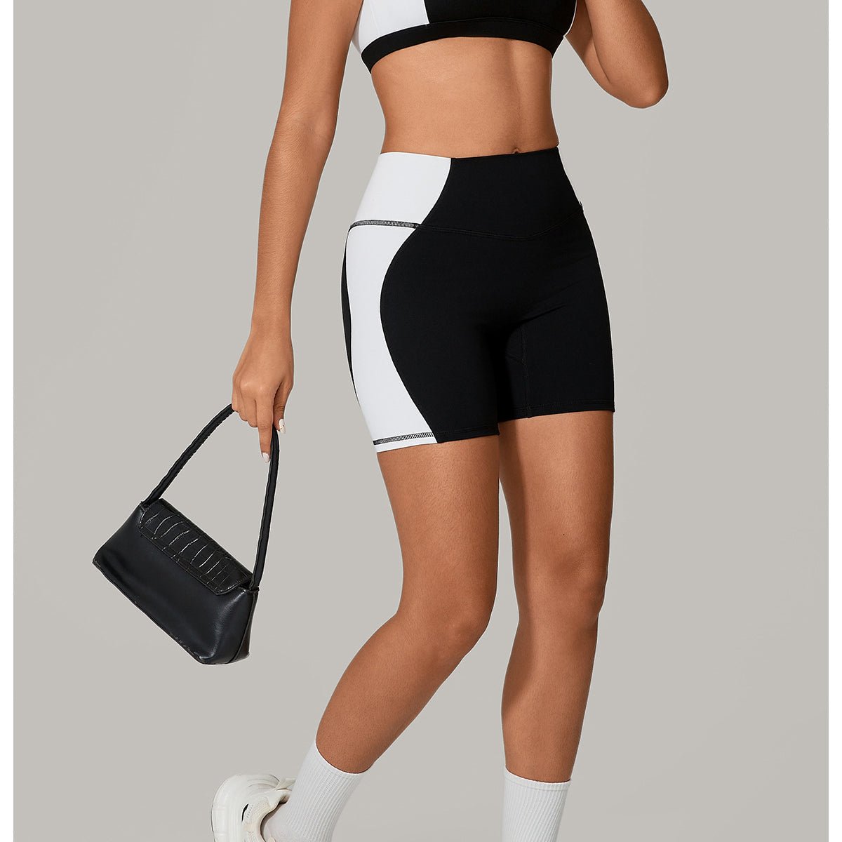 Color Matching Tight Quick Drying Fitness Clothes