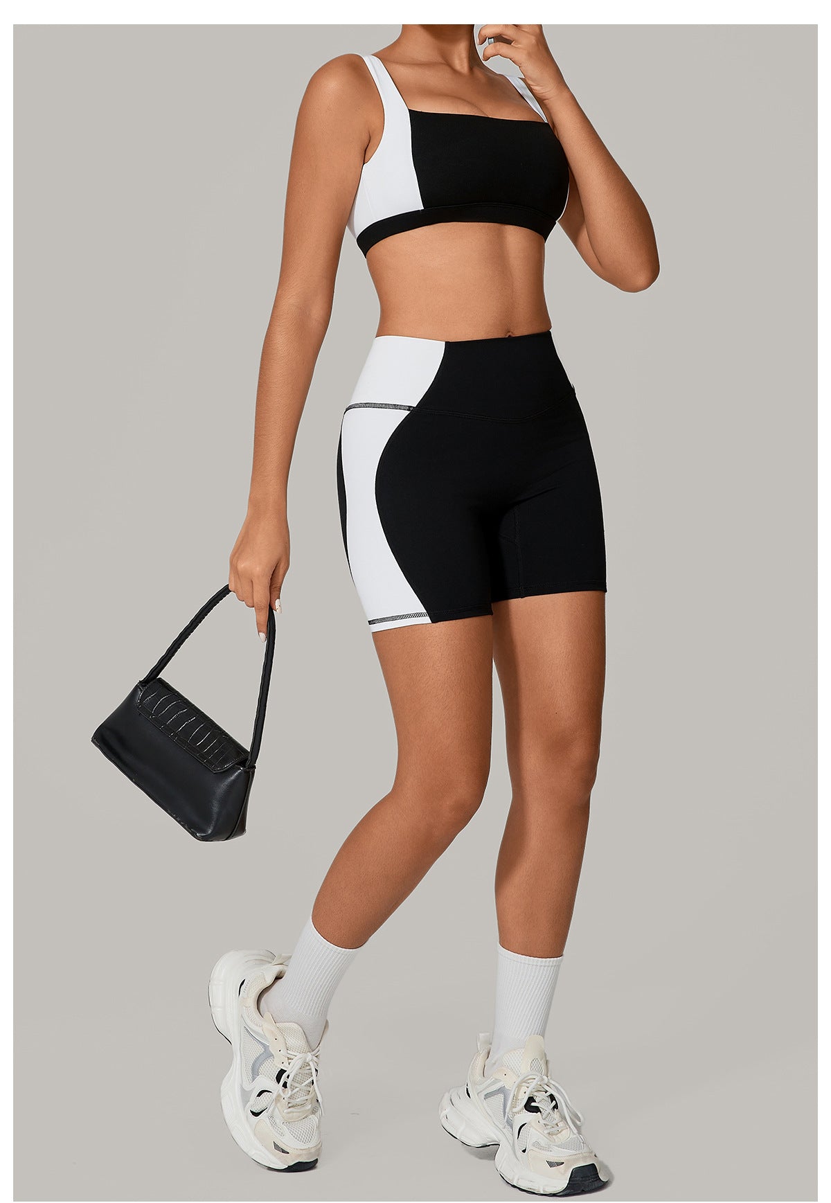 Color Matching Tight Quick Drying Fitness Clothes