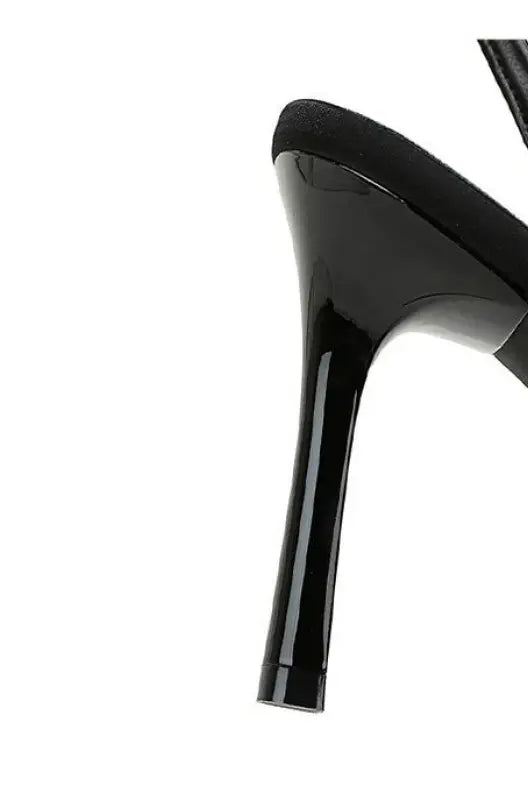 Cocktail Hollow out Cutout out Back Strap Pointed Stiletto Heel High