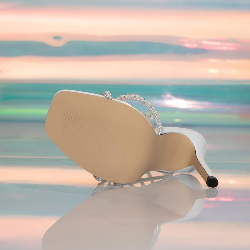 Langry fashion silver skull wallet chain with crystal accents for ملابس