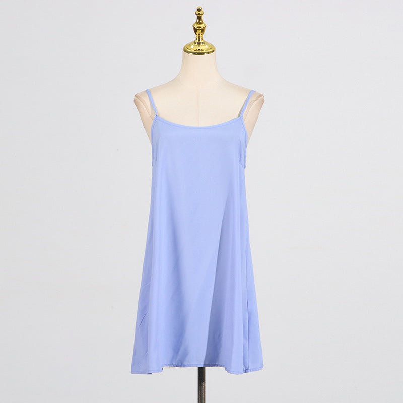 Light blue slip dress from Elegant French Vintage Dress for stylish fashion ملابس