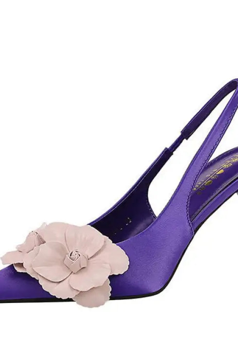 Cocktail Hollow out Cutout out Back Strap Pointed Stiletto Heel High