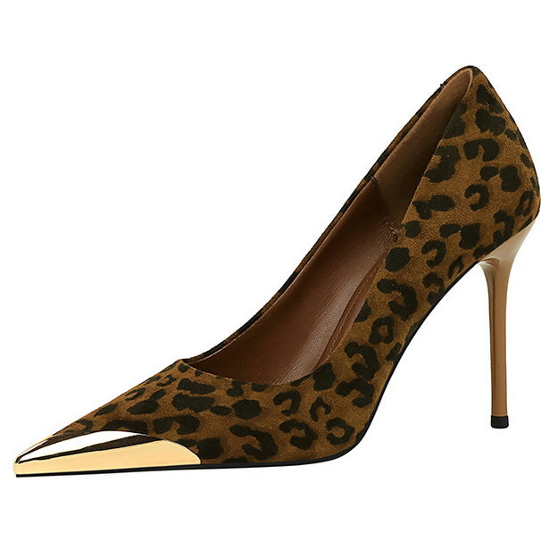 Cocktail Leopard Print High Heels