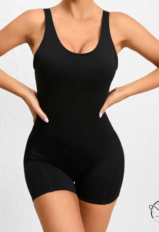 Integrated Hip Lifting Sport Yoga Jumpsuit
